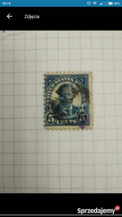 Znaczek 5c UnitedStates Theodore Roosevelt Filatelistyka Bolesławiec