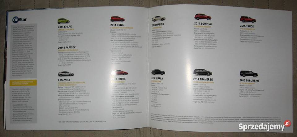 Chevrolet 2013 prospekt katalog Kępice