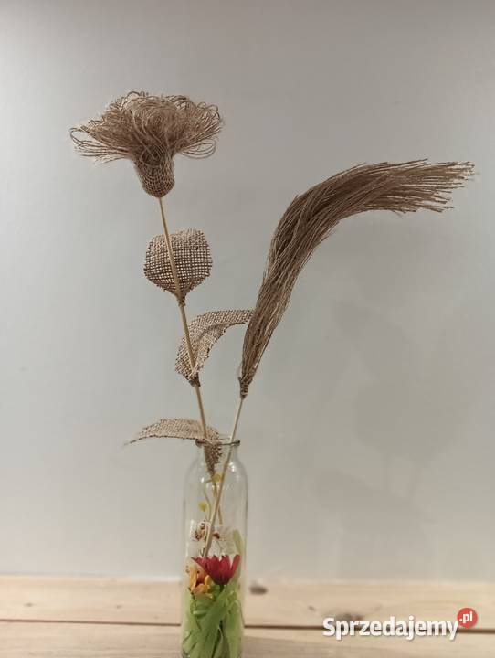 Kwiaty z naturalnej juty Skawina