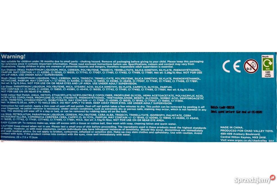 Zestaw Kosmetyczny Kosmetyki do Makijażu Dzieci Mogilany