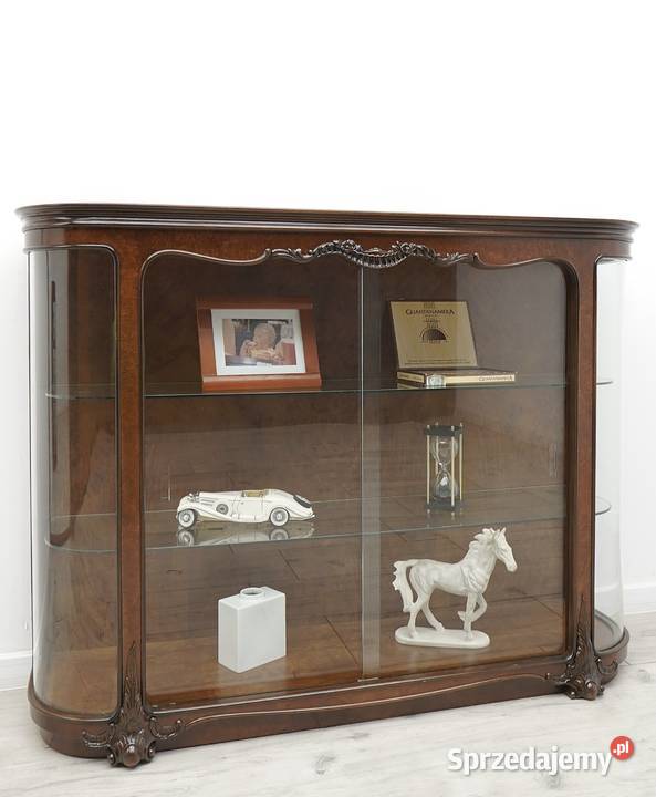 Zabytkowa witryna chippendale z lat 40tych Jerka