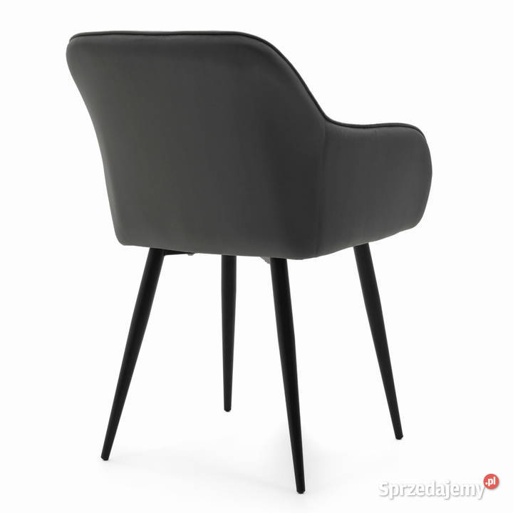 Szare Krzesło Tapicerowane Lago Wysyłka 24H Tarchały Małe