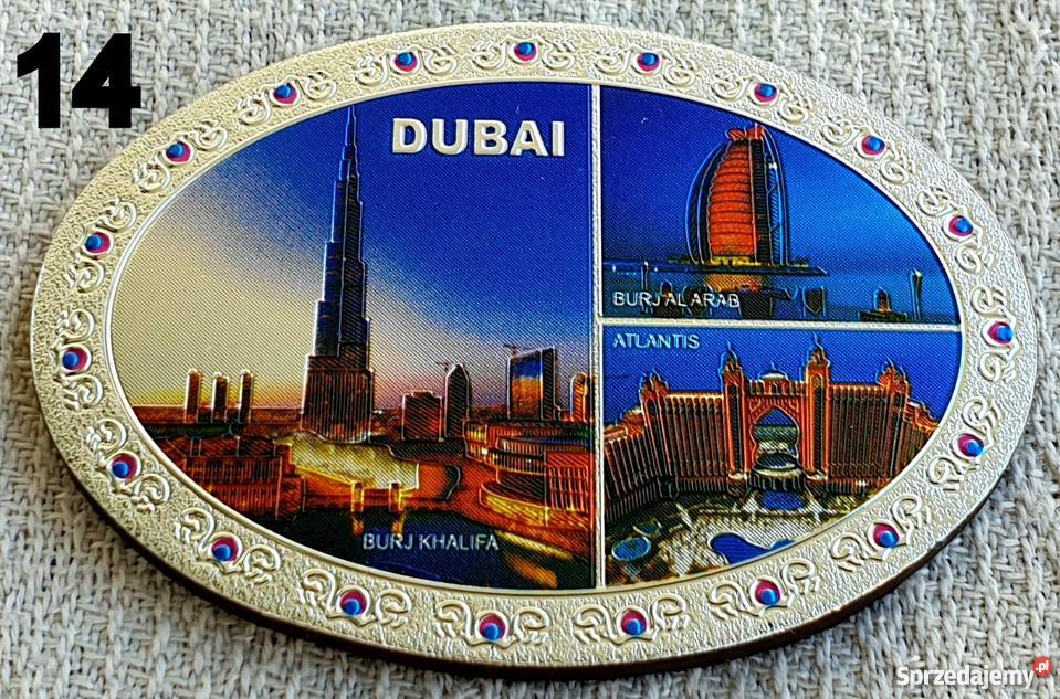 Magnes magnez na lodówkę ZEAUAEDubajEmiraty mazowieckie