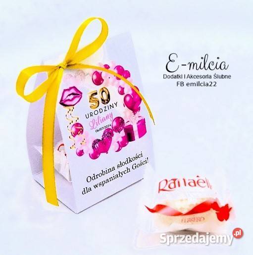 Raffaello w domku jako podziękowanie gości Zielona Góra