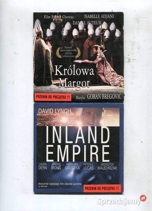 Królowa Margot Inland Empire 2 Filmy DVD Szczecin