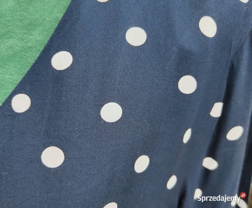 Sukienka CA Clockhouse 44 XXL granatowa w białe biały Szczecin