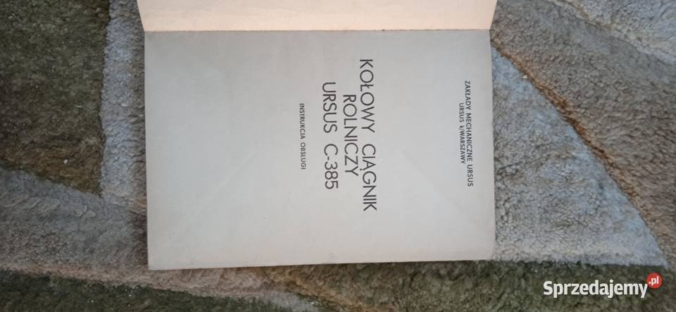 Instrukcja obsługi ciągnika Ursus 385 Lublin