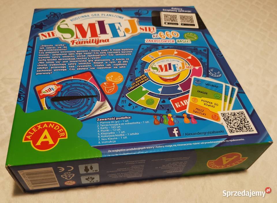Nie śmiej się gra planszowa wersja familijna Czeladź