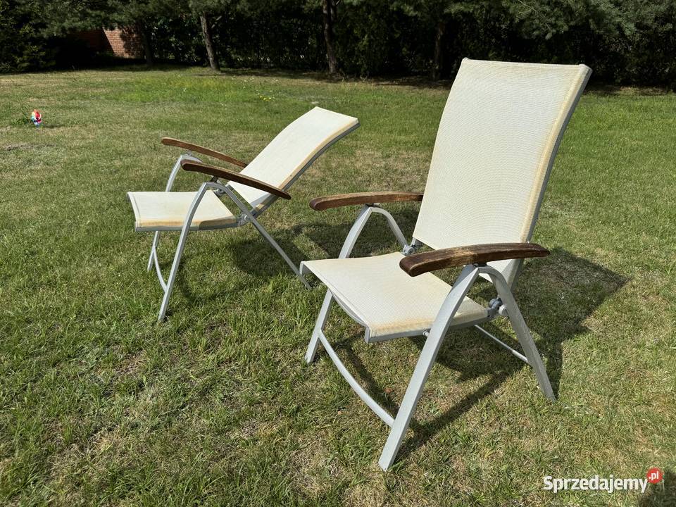 Leżak ogrodowy krzesło aluminiowe fotel na taras
