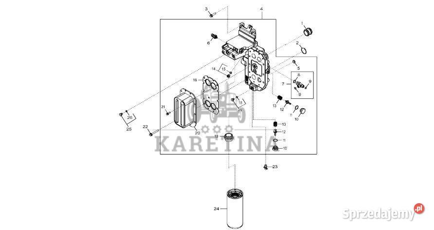 John Deere 9470RX Czujnik ciś oleju silnik Jastrzębniki sprzedam