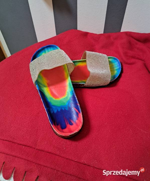 Kolorowe damskie klapki rozmiar 41 Czchów