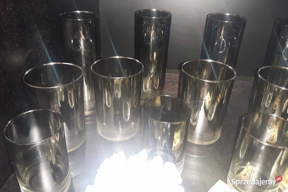 Szkło Metalizowane Kieliszki Szklanki Literatki małopolskie Kraków