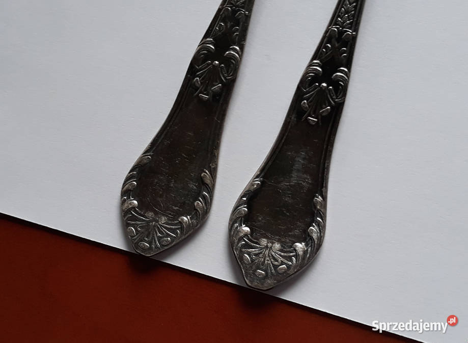 Posrebrzane widelce serwingowe do wędlin mięs 2 Dąbrowa Górnicza