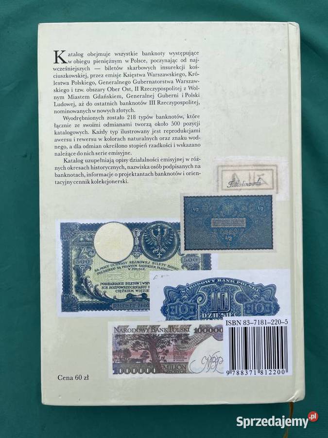 Tadeusz Wodzyński Banknoty polskie typy i Łowicz