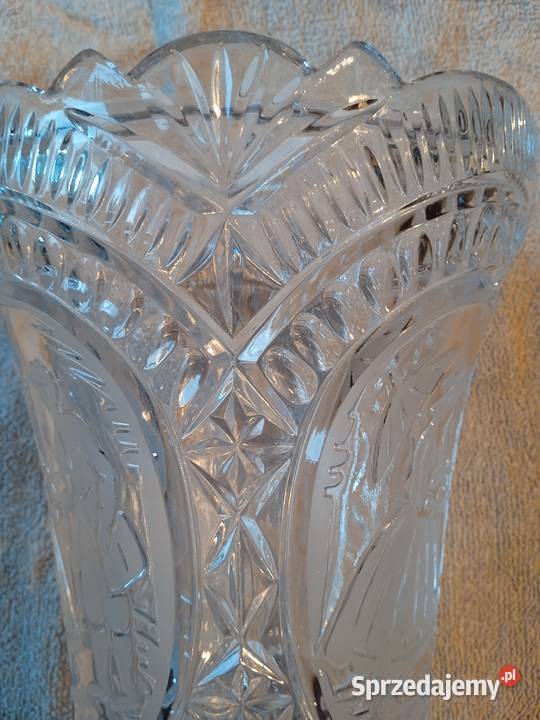 Duży wazon Bohemia wzór scenka rodzajowa retro Koźminek sprzedam