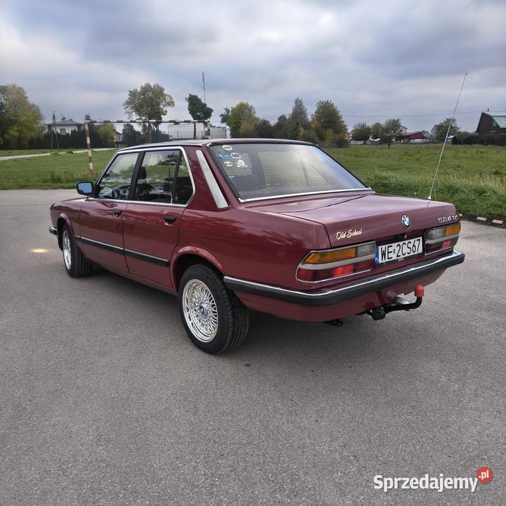 BMW 5 e28 bordowy sprzedam