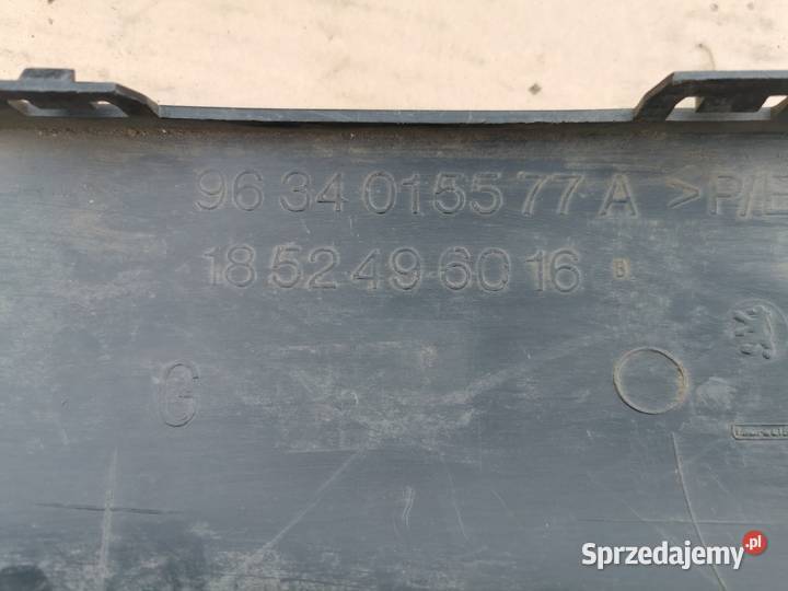 Listwa nakładka zderzaka tył lewa peugeot 307 hb osobowe Motoryzacja wielkopolskie Sieraków