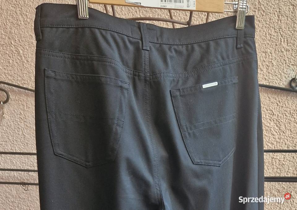 Spodnie Trussardi czarne nowe rozmiar 33 Inny materiał Lublin sprzedam