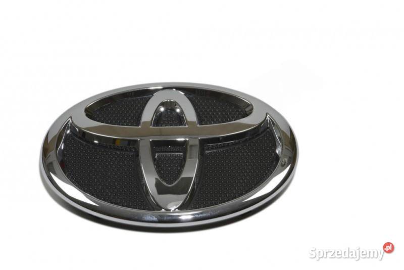 TOYOTA Corolla Chromowany emblemat logo przod dolnośląskie Kąty Wrocławskie