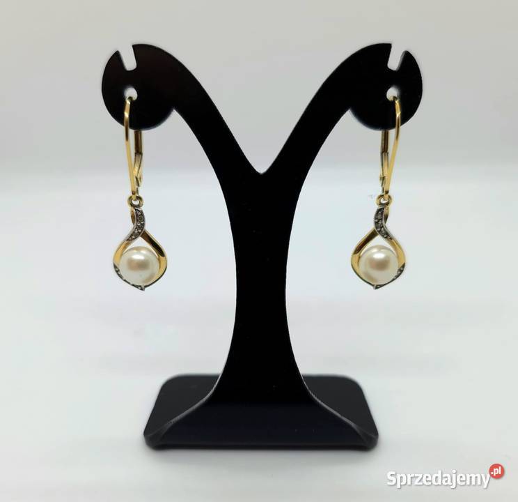 Złote kolczyki próby 333 230g warmińsko-mazurskie