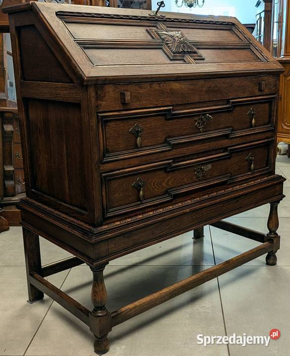 piękny dębowy sekretarzyksklep Dąbrowa Górnicza