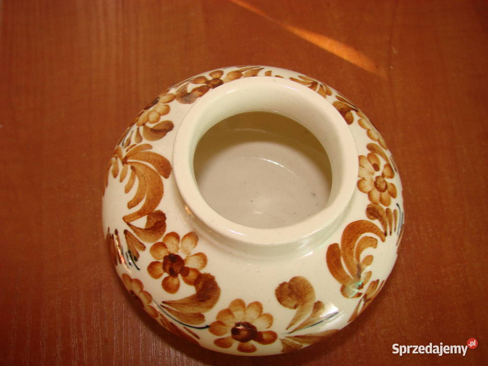 Włocławek fajansowy wazonik Pruszcz Gdański