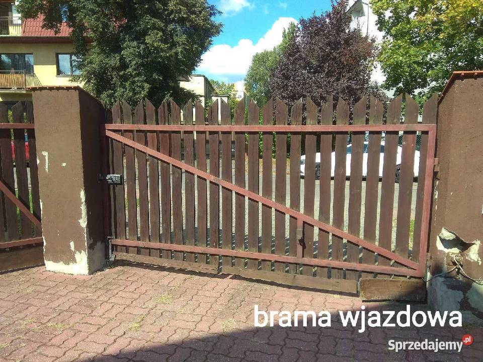 Brama wjazdowa z furtką z demontażu Pozostałe Sosnowiec
