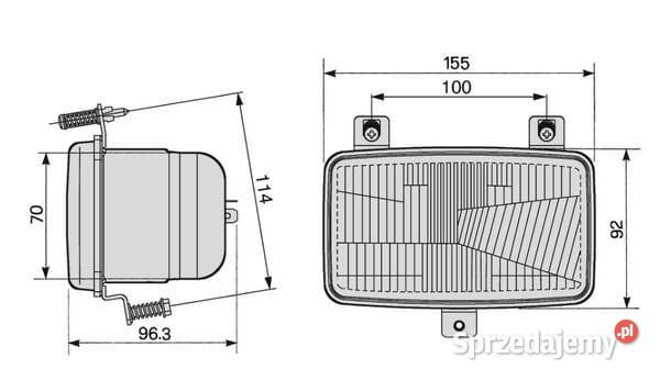 Reflektor COBO pasuje do Deutz 0507800000 Kamionna