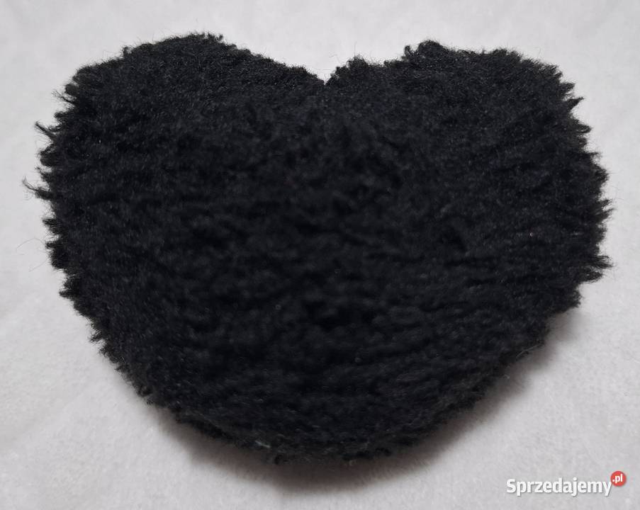 Serce serduszko czarne breloczek zawieszka Maskotki