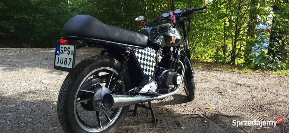Suzuki GS 450S A2nowe opony custom Cafe racer Motoryzacja Międzybrodzie Żywieckie