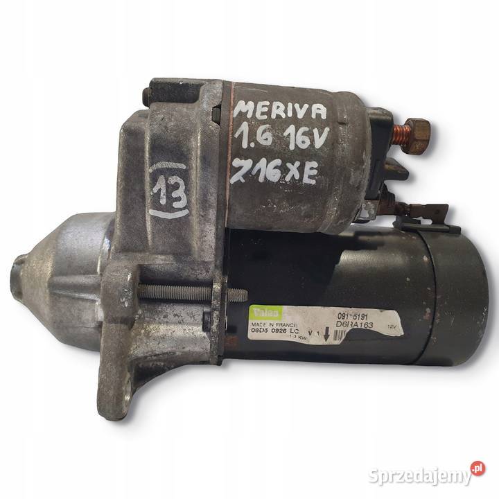 ROZRUSZNIK Opel Meriva A 16 16V valeo D6RA163 osobowe Układ elektryczny silnika Chełm
