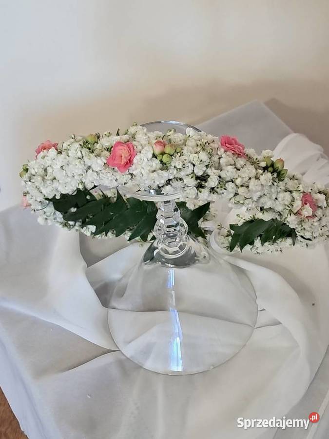 Wianki na komunię z kwiatów żywych małopolskie Tarnów sprzedam