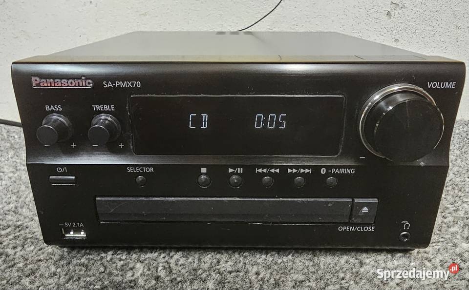 Wieża Panasonic SCPMX70 Bluetooth USB CD wysyłka