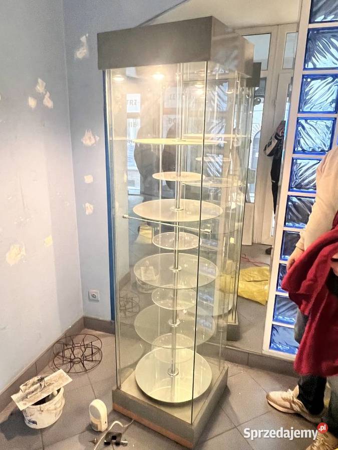 Okazja Szklana Gablota Ekspozycyjna Szczepanek sprzedam