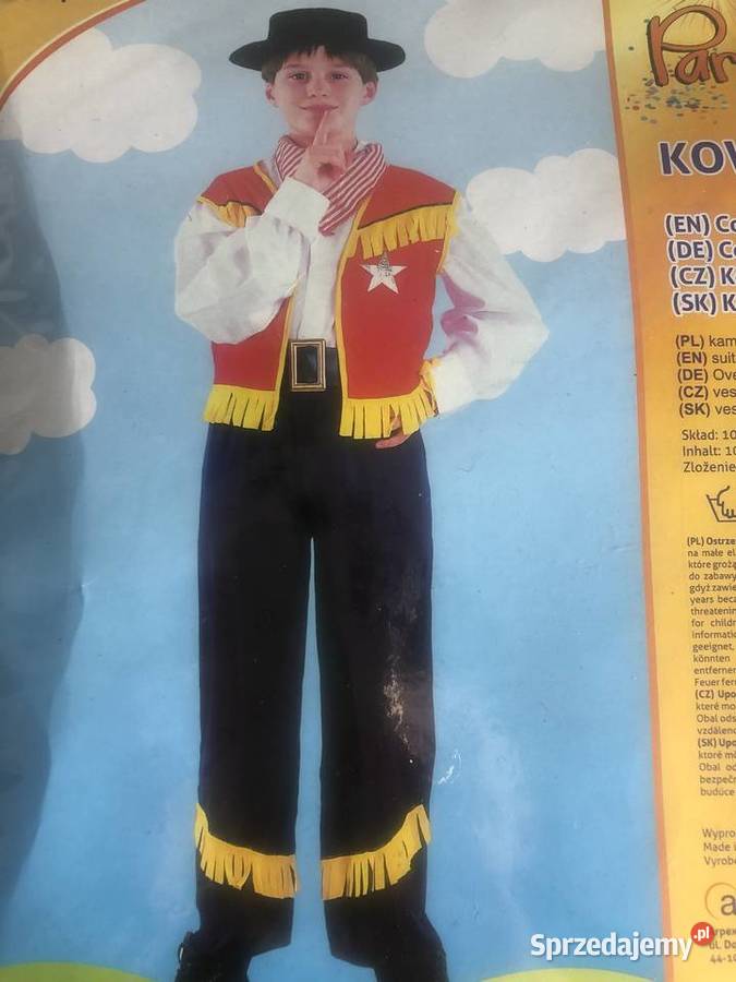NOWY strój karnawałowy dzieci KAWBOY przebranie Łódź