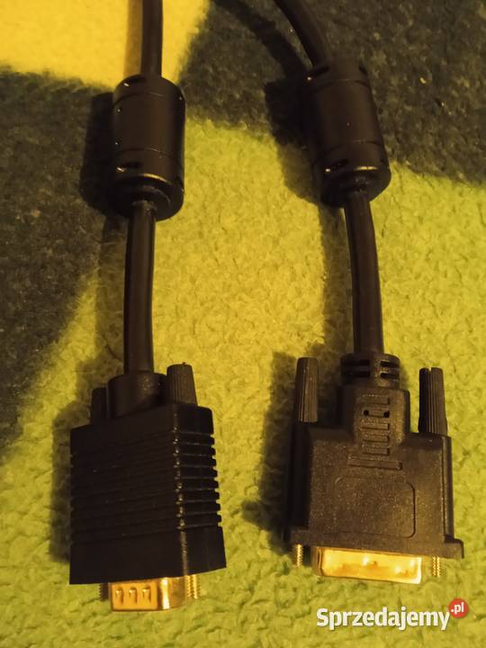 kabel pozłacany łączy komputer z monitorem Pozostałe