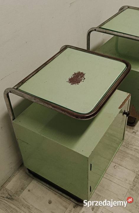 szafki nocne chrom Czechosłowacja Mucke Melder Radomsko