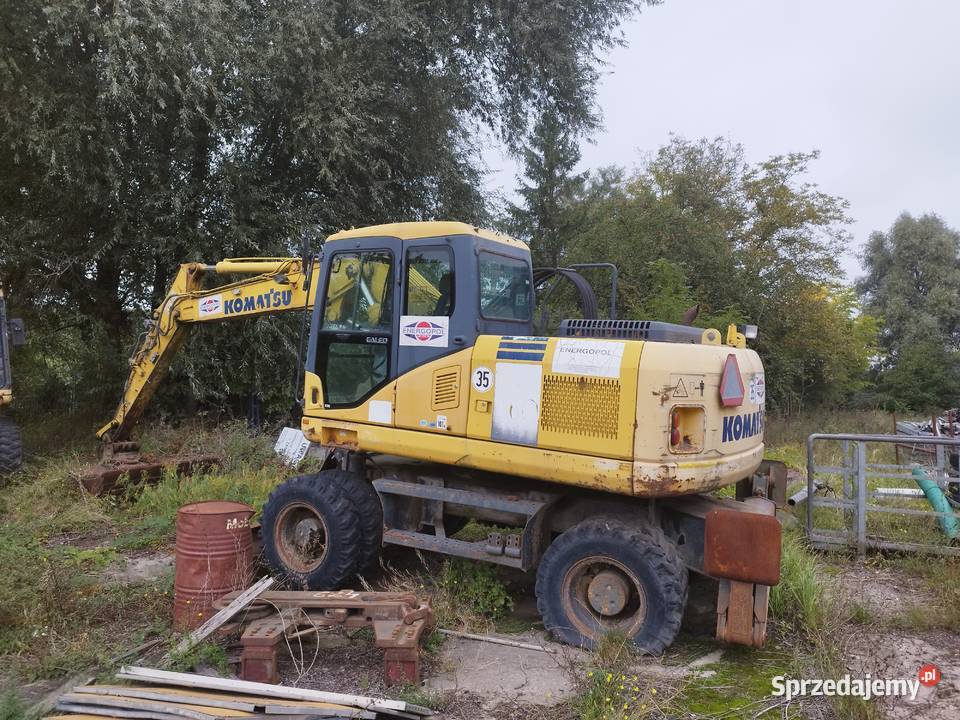 Syndyk sprzeda koparkę kołową Komatsu PW1607 618 Szczecin