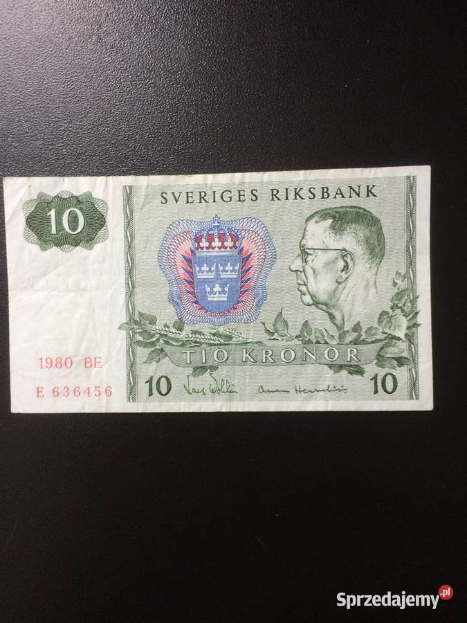313 Banknot 10 Koron Szwecja Szczecin sprzedam