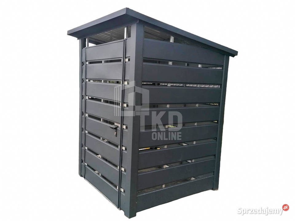 Wiata śmietnikowa 1x1m Antracyt Schowek ogrodowy Wągrowiec