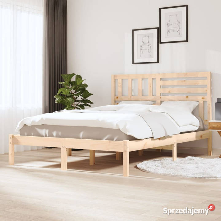 Rama łóżka lite drewno sosnowe 135x190 WM3100998 mazowieckie Warszawa