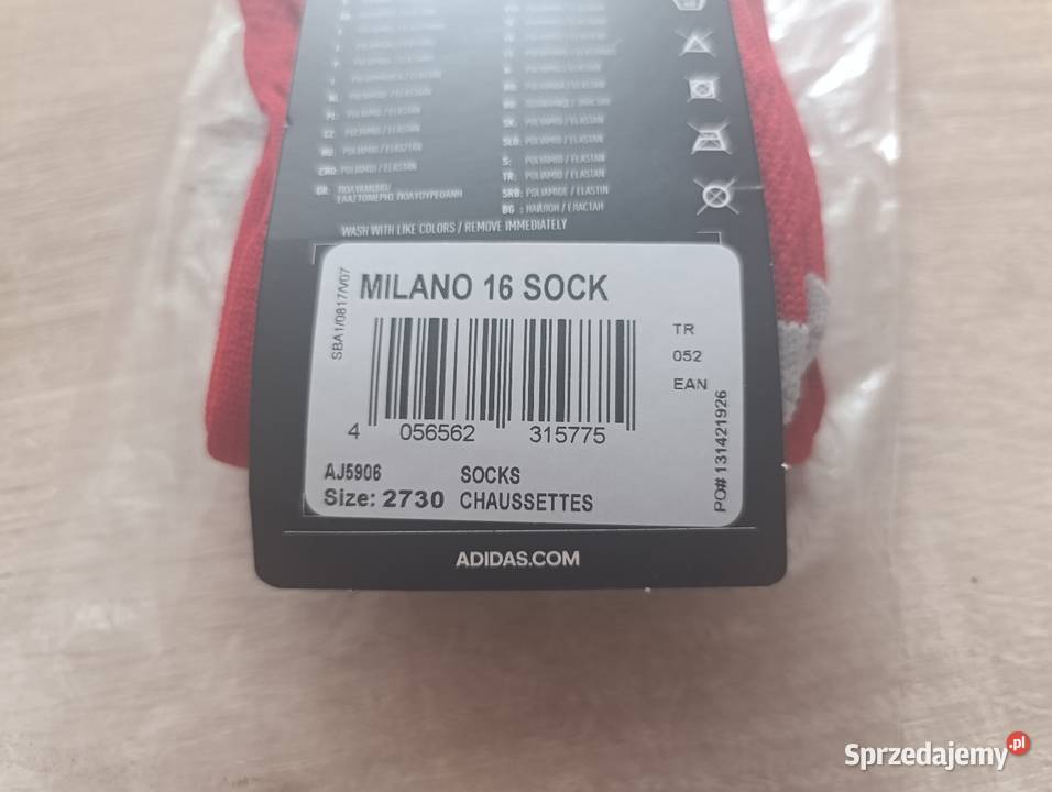 Getry piłkarskie Adidas Milano Sock 2730 Kwidzyn