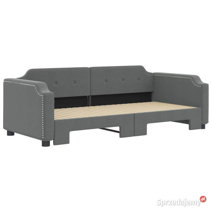 Sofa rozsuwana ciemnoszara tkanina 100x200 Warszawa