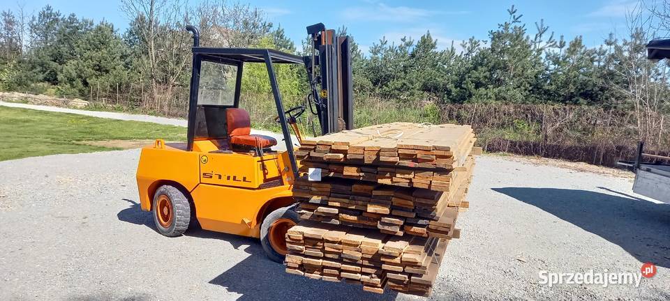 wózek widłowy stihl 45 perkins Błotnica Strzelecka