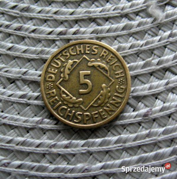 Niemcy 5 Reichspfennig 1935r F Kalisz sprzedam