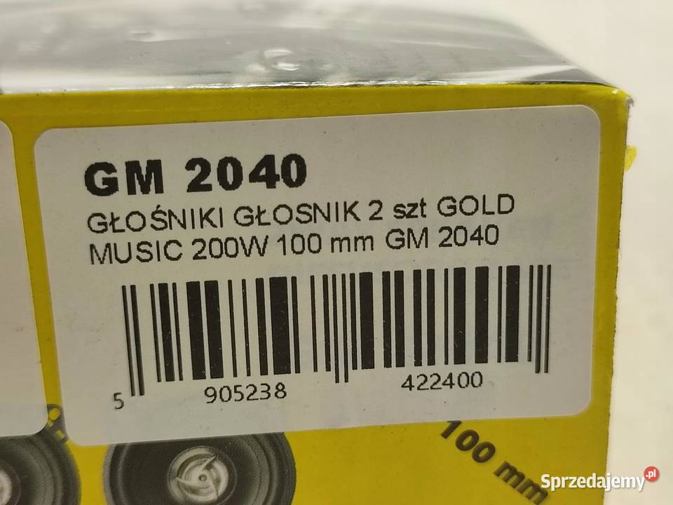 GŁOŚNIKI 2 GOLD MUSIC 200W 100mm GM 2040
