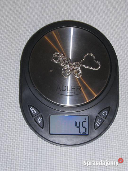 Łańcuszek ze złota białego 18K Kostka 43 45g sprzedam