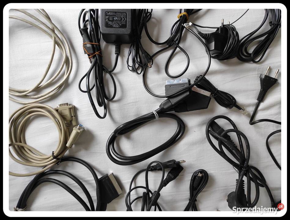 Zestaw kabli zasilaczy ładowarek Nowe i używane Pozostałe mazowieckie Płock