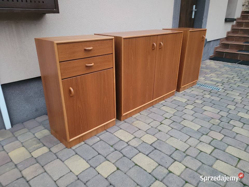 Tekowa Komoda Szafki Tekowy Zestaw Mebli Częstochowa sprzedam