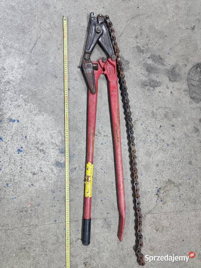 Nożyce do cięcia rur łańcuchowe masywne wielkopolskie Lwówek